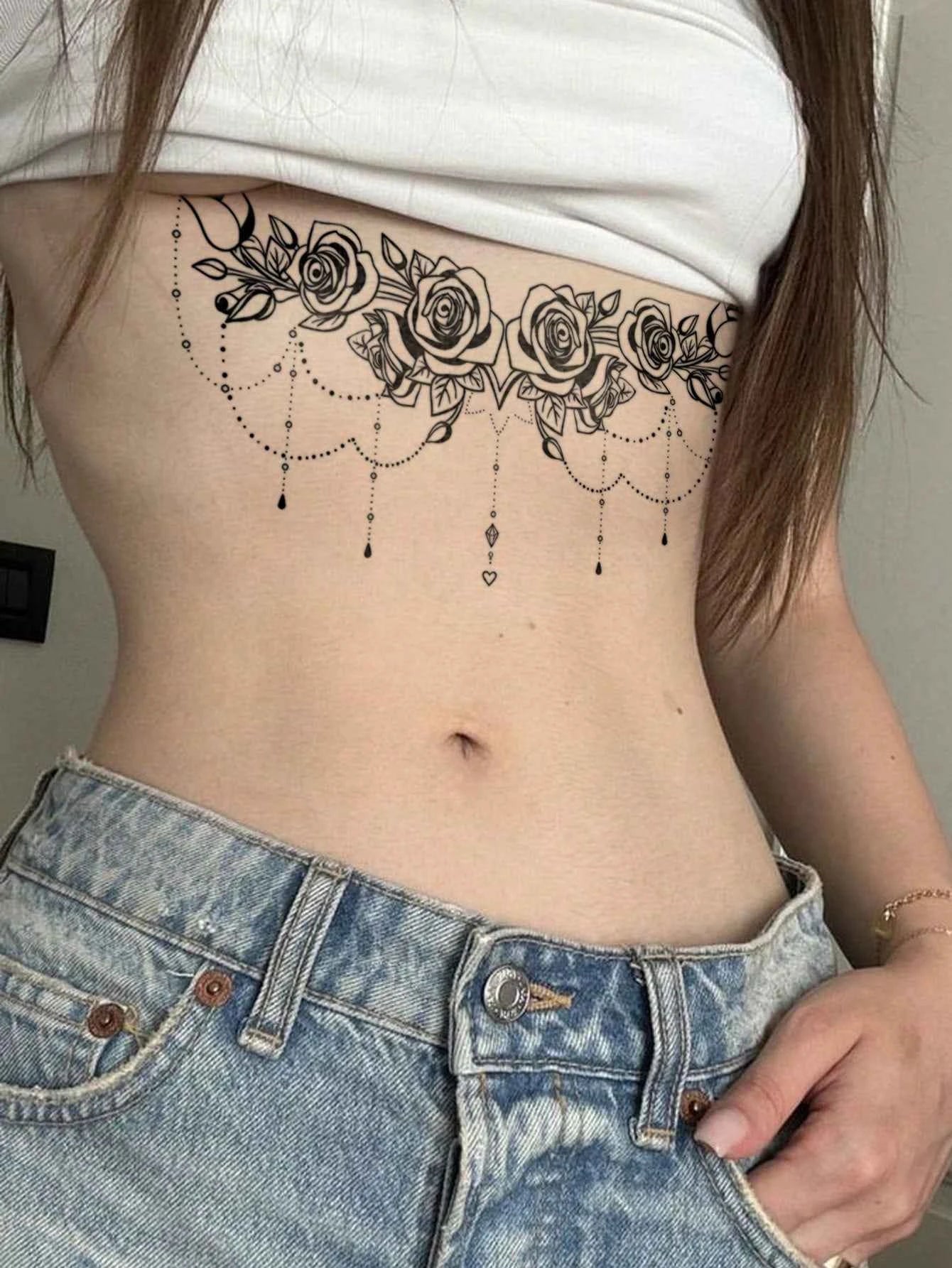 Floral Lace Totem Body Tattoo Set