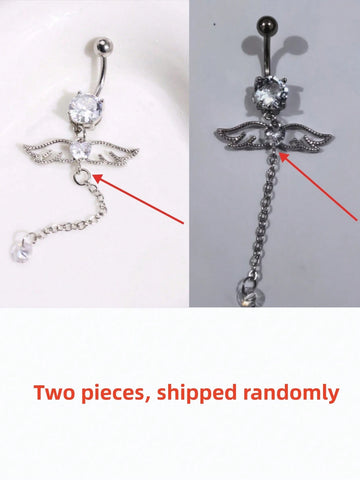 Heart Wing Navel Ring