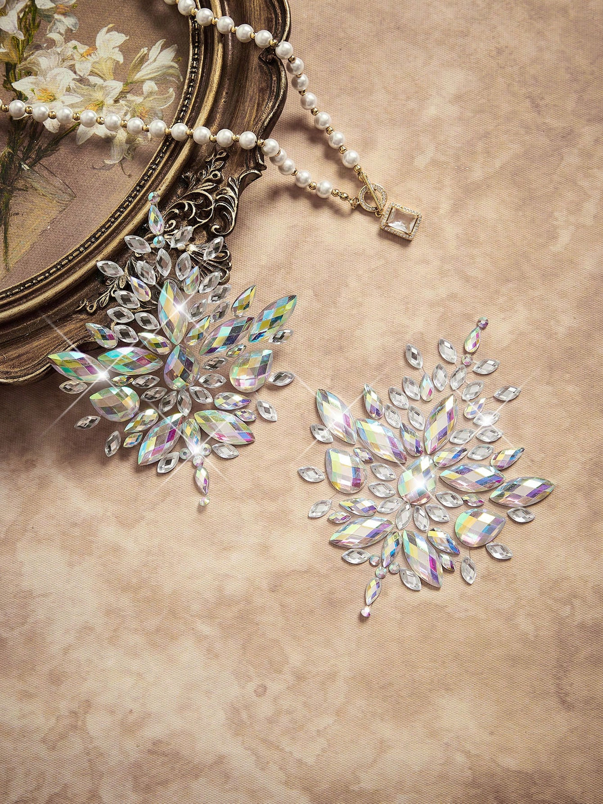 Rhinestone Iridescent Nipple Covers