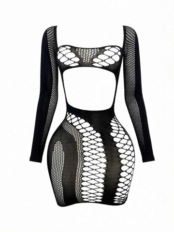 Camisole Mesh Jumpsuit Pantyhose