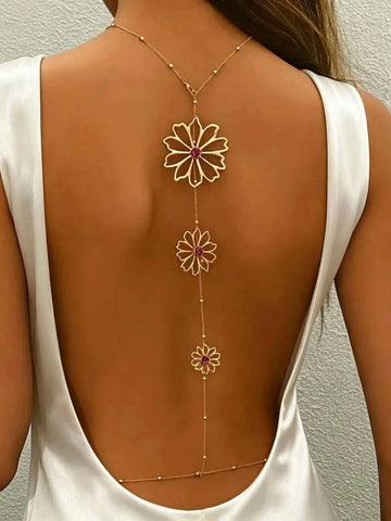 Hollow Floral Waist Chain