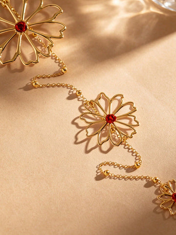 Hollow Floral Waist Chain