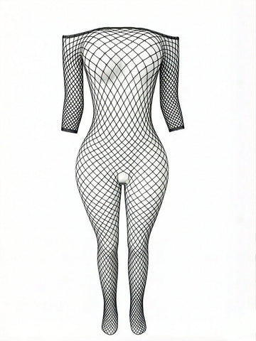 Mesh Jumpsuit Sheer Stocking Sleepwear