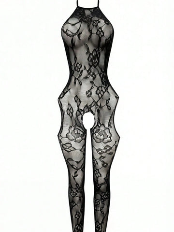 Mesh One-Piece Bodysuit Camisole Swimsuit