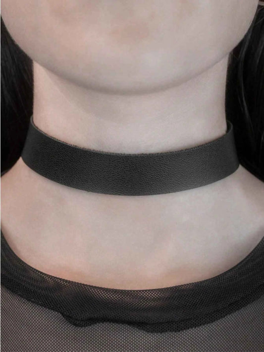 Punk Rock Leather Choker Necklace II