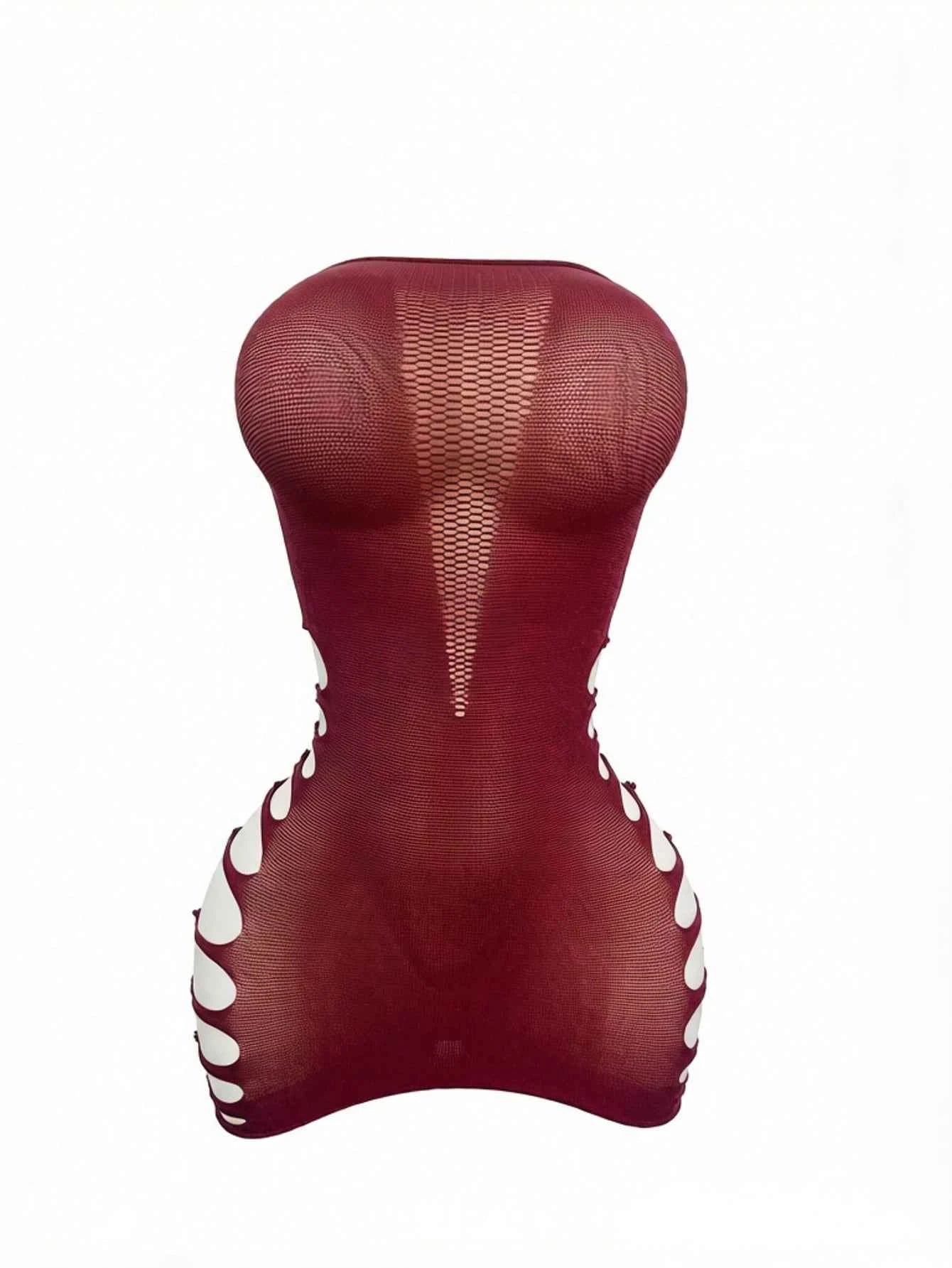Women's Sexy Fishnet Lingerie, Sheer Lace Camisole Slip Dress, Jumpsuit, Bikini Cover Up