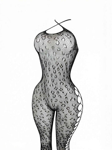 Camisole Jacquard Hollow Out Bikini Cover-Up