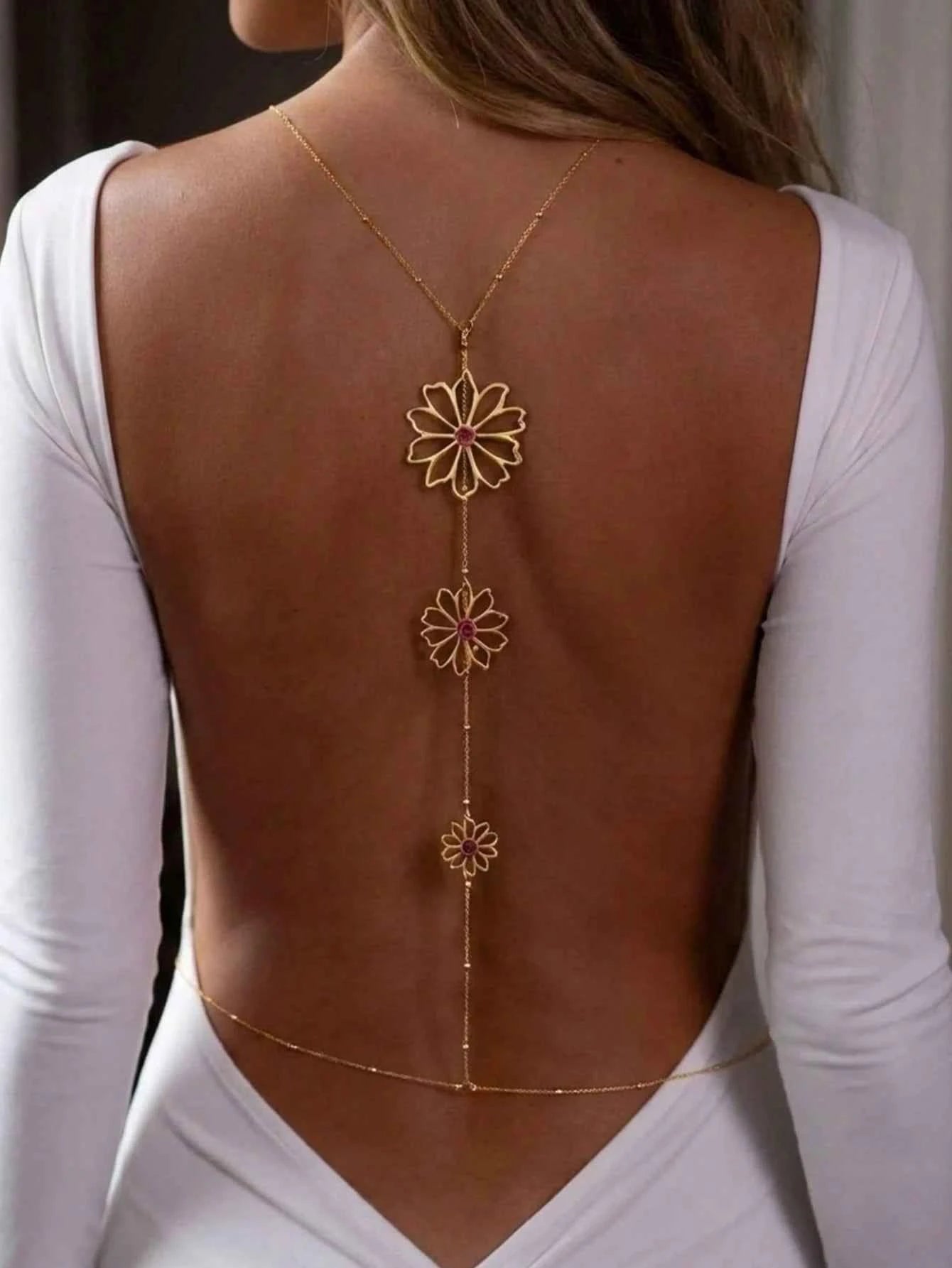 Hollow Floral Waist Chain