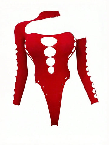 Fishnet Elastic Role Play Bodysuit