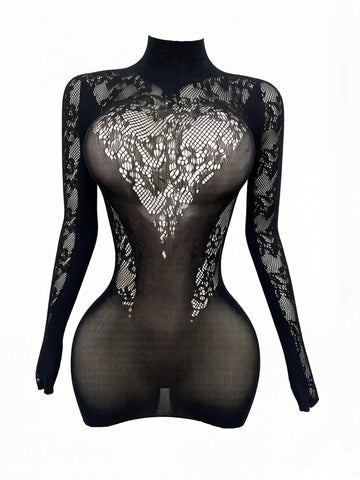 Fishnet Lace Camisole Slip Dress III