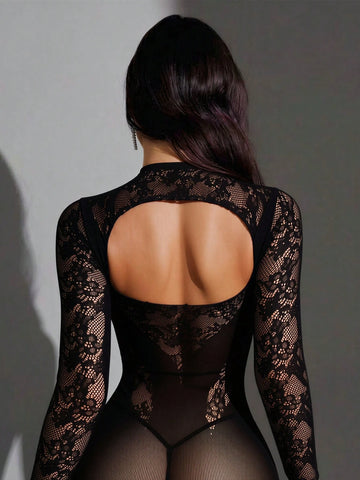 Fishnet Lace Camisole Slip Dress III