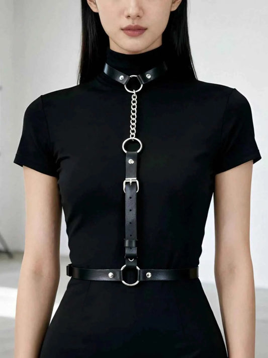 Halter Chest Harness Studded Body Chain