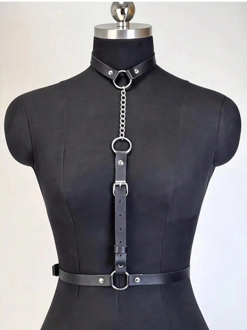 Halter Chest Harness Studded Body Chain