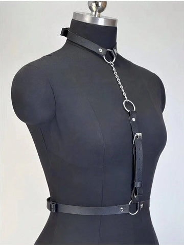 Halter Chest Harness Studded Body Chain