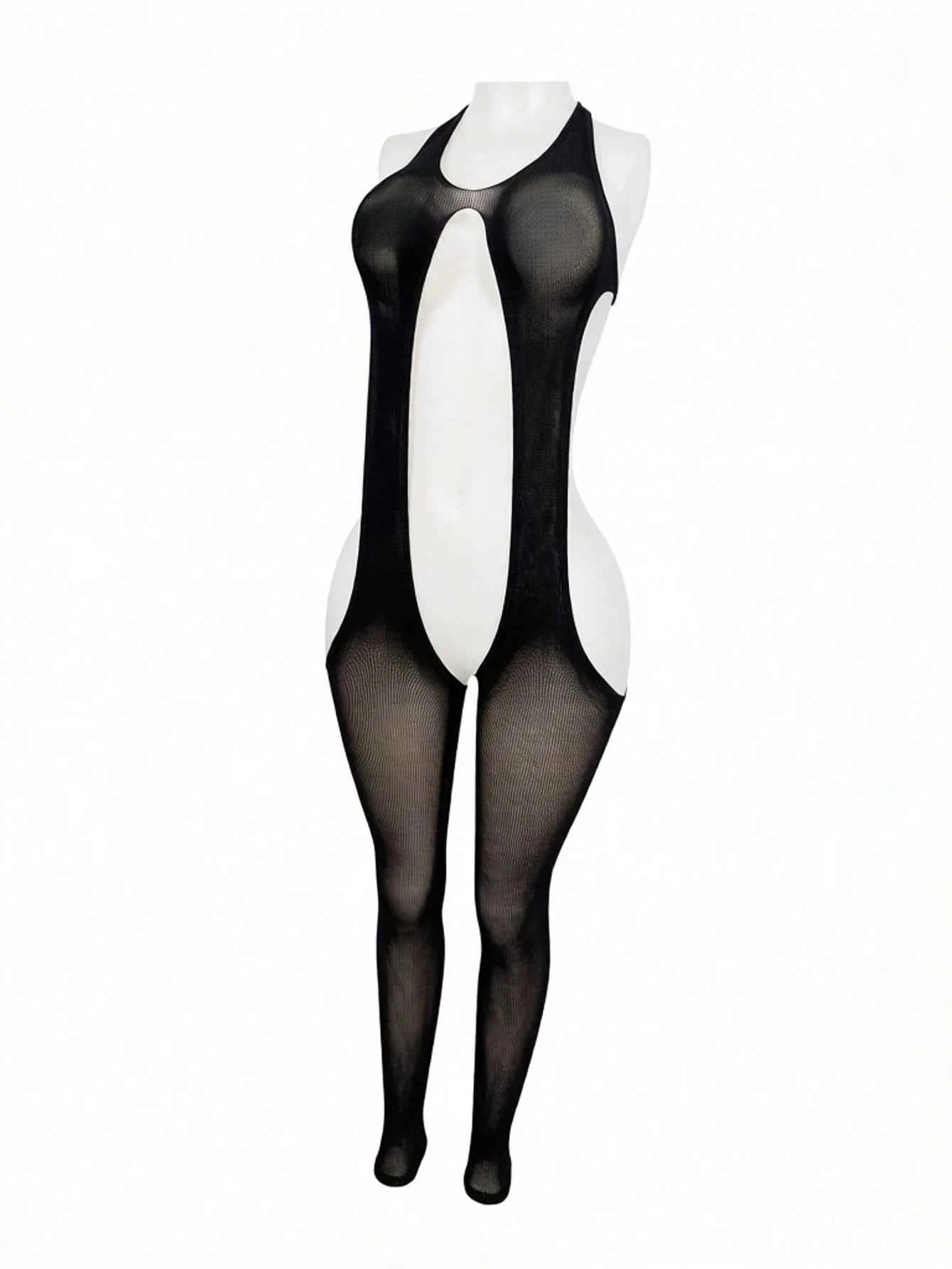 Fishnet Bodystocking Halterneck Bodysuit III