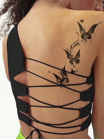 Butterfly Neck Shoulder Tattoo Sticker