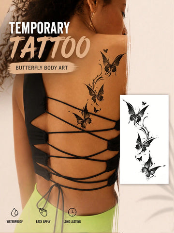 Butterfly Neck Shoulder Tattoo Sticker