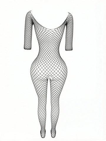 Mesh Jumpsuit Sheer Stocking Sleepwear