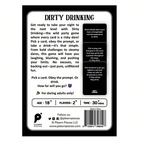 Dirty Drinking Board Game Cards