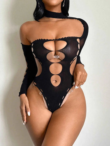 One-Piece Mesh Bodysuit III