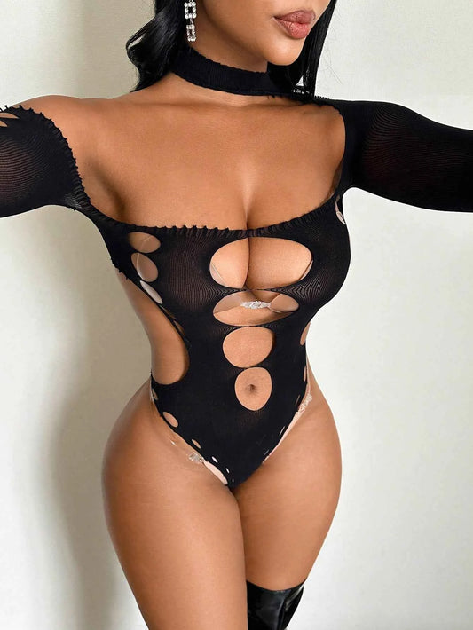 One-Piece Mesh Bodysuit III