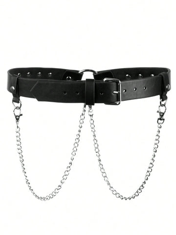 Corset Belt Detachable Chain - Silver