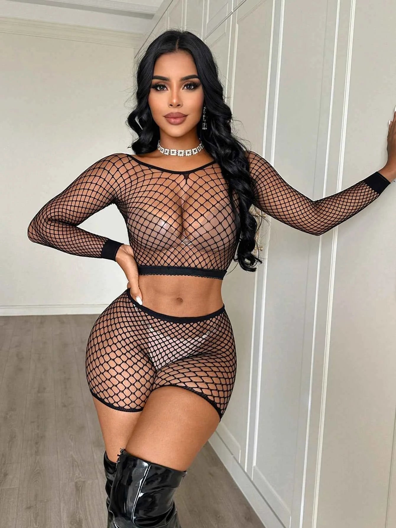 Mesh Stocking Set 2pcs IV