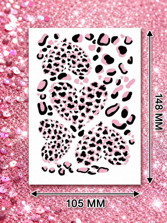 Leopard Print Halloween Tattoo Set