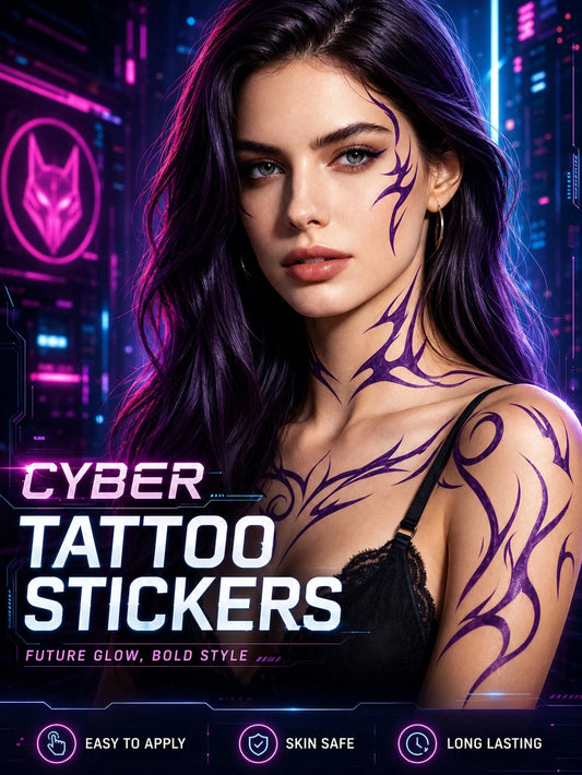 Cyberpunk Neon Tattoo Set