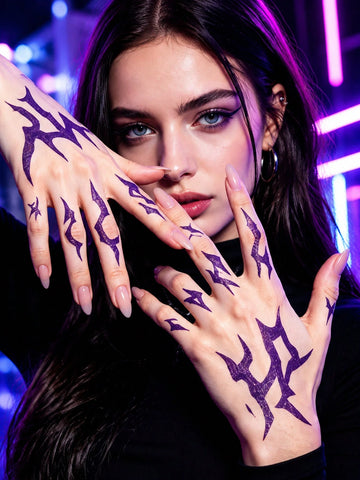 Cyberpunk Neon Tattoo Set