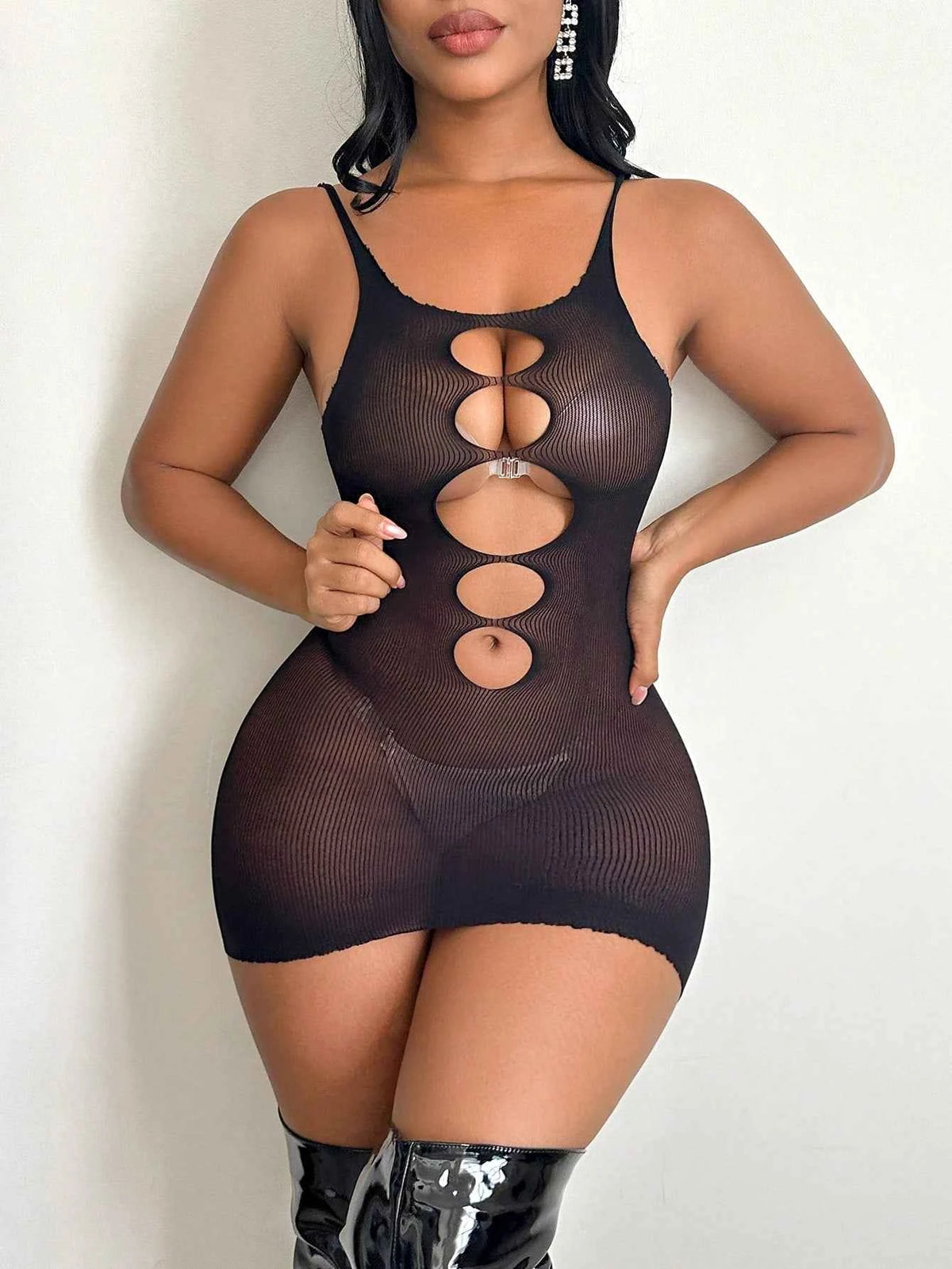 Hollow Out Cami Nightgown