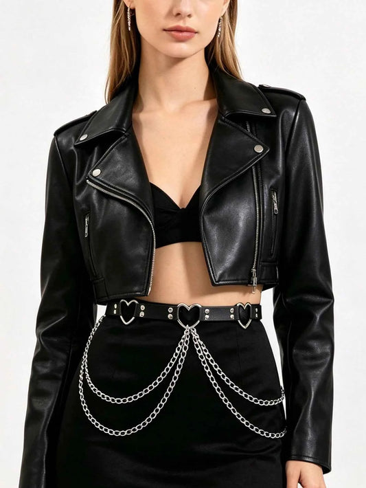 Heart Hollow Multi-Layer Chain Belt