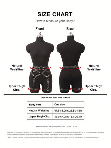 Leather Strappy Thigh Hip Harness