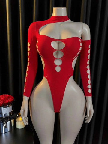Fishnet Elastic Role Play Bodysuit