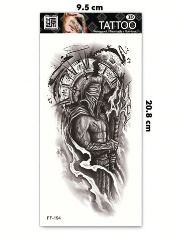 Warrior Soldier Combat Tattoo Sticker