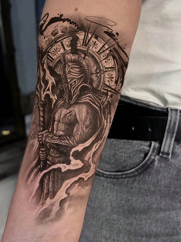 Warrior Soldier Combat Tattoo Sticker