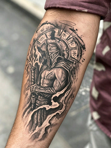 Warrior Soldier Combat Tattoo Sticker