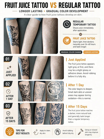 Musical Notes Crown Cross Tattoo Set