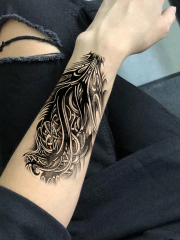 Black Totem Tattoo Sticker