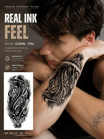 Black Totem Tattoo Sticker