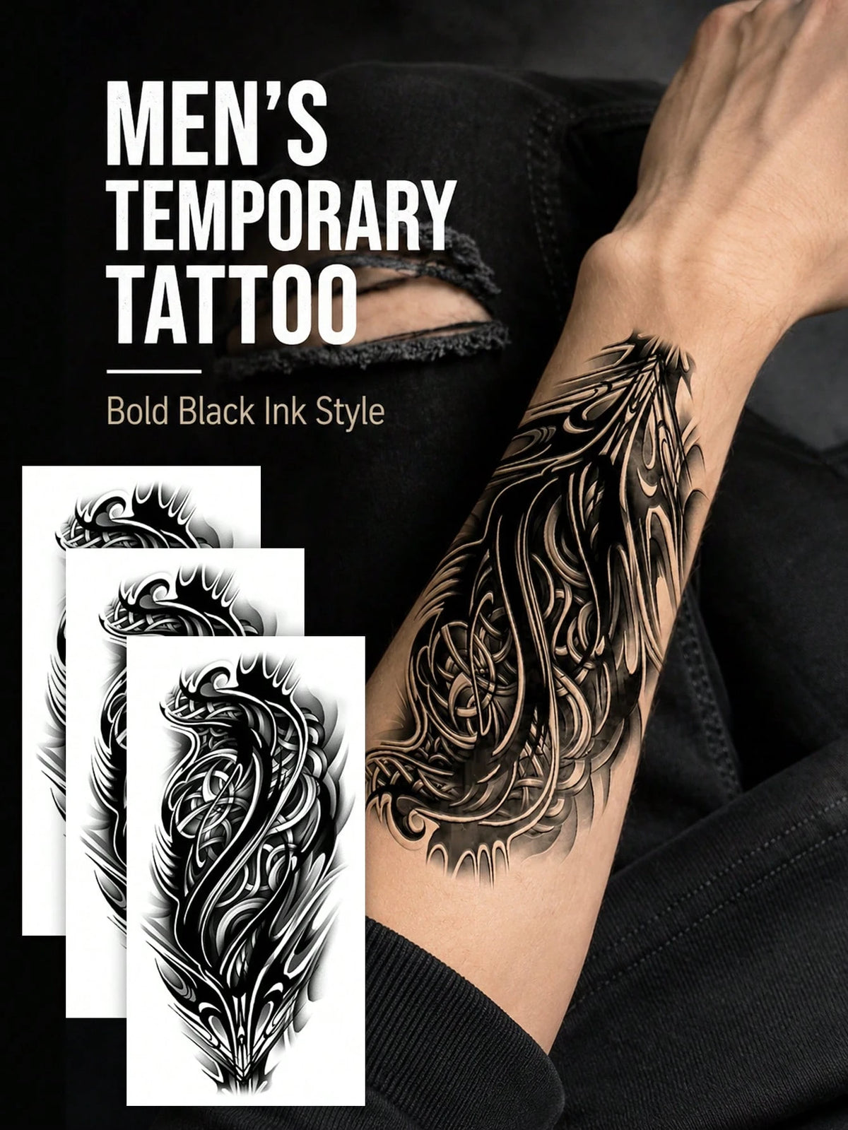 Black Totem Tattoo Sticker