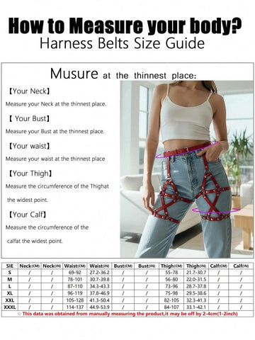 Criss-Cross Strappy Waist Leg Garter