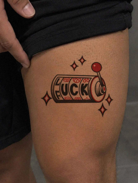 Slot Machine Lucky Tattoo Sticker