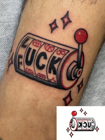 Slot Machine Lucky Tattoo Sticker