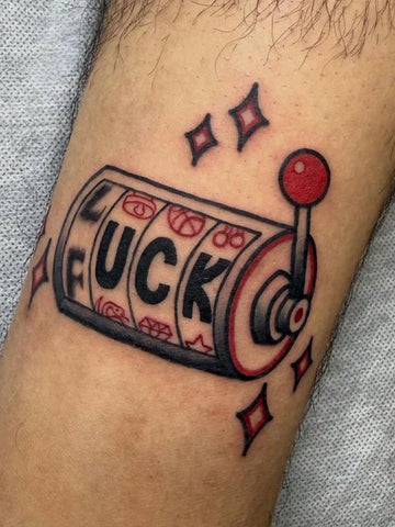 Slot Machine Lucky Tattoo Sticker