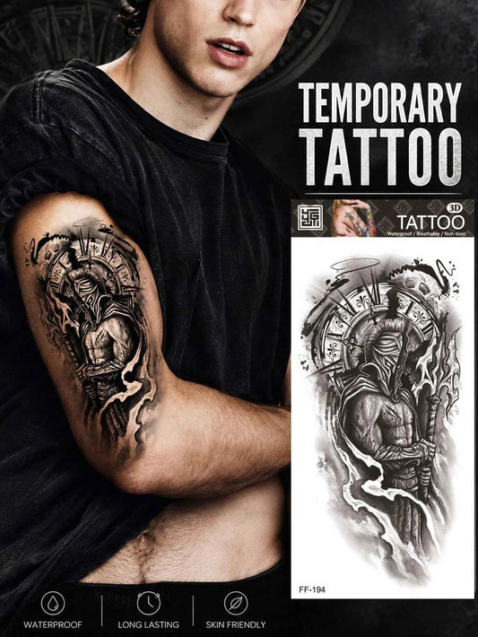 Warrior Soldier Combat Tattoo Sticker
