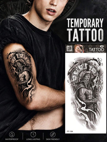 Warrior Soldier Combat Tattoo Sticker