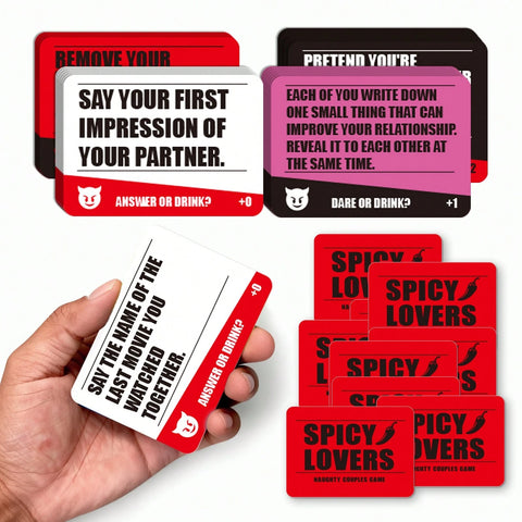 Spicy Lovers Couples Card Game