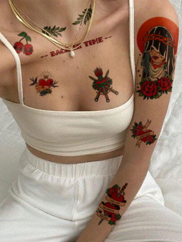 Vintage American Traditional Tattoo Sticker