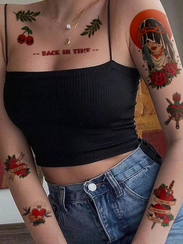 Vintage American Traditional Tattoo Sticker